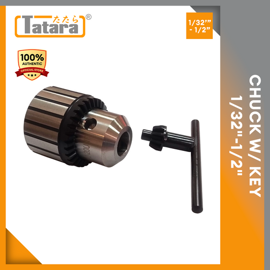 TATARA CHUCK W/ KEY 1/32"-1/2"