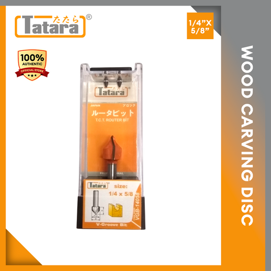 TATARA V-GROOVE ROUTER BIT 1/4"X5/8"